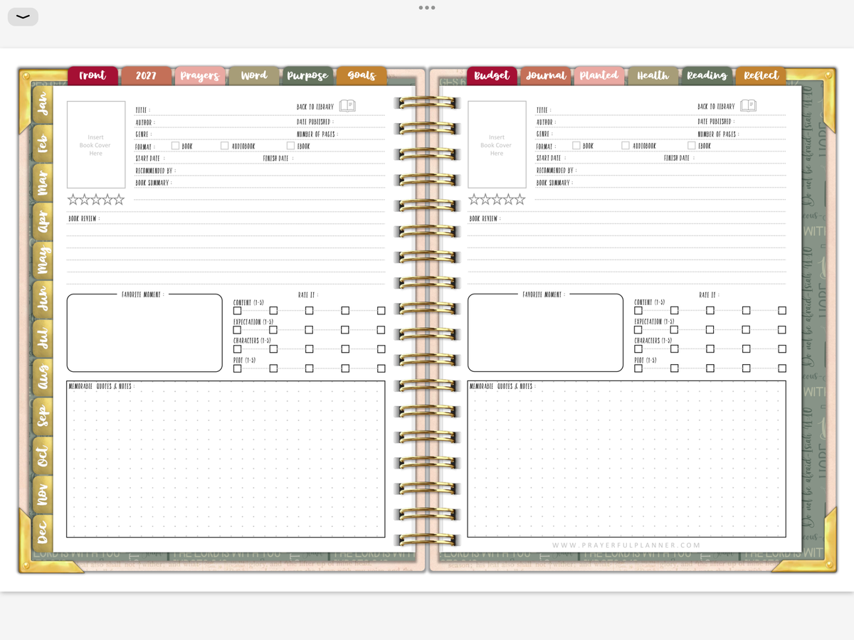 2027 Digital Planner All-In-One - Way Maker