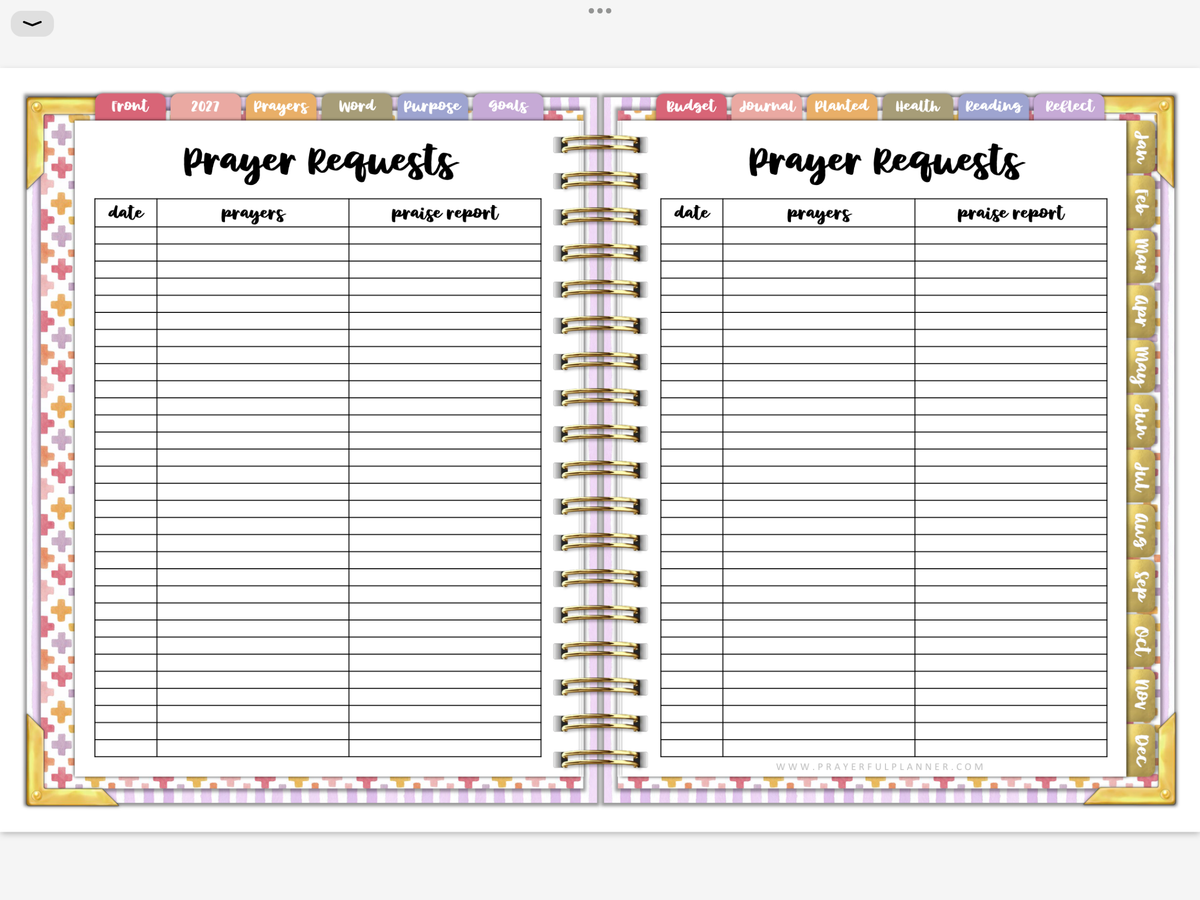 2027 Digital Planner All-In-One - Wildflowers