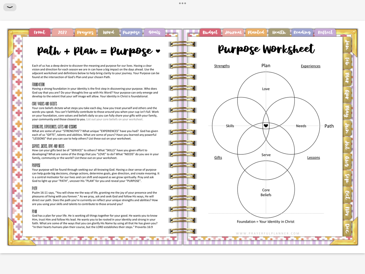 2027 Digital Planner All-In-One - Wildflowers