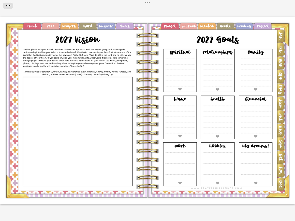 2027 Digital Planner All-In-One - Wildflowers