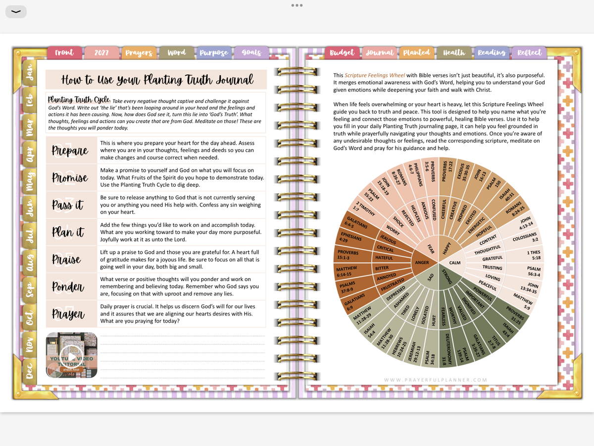 2027 Digital Planner All-In-One - Wildflowers