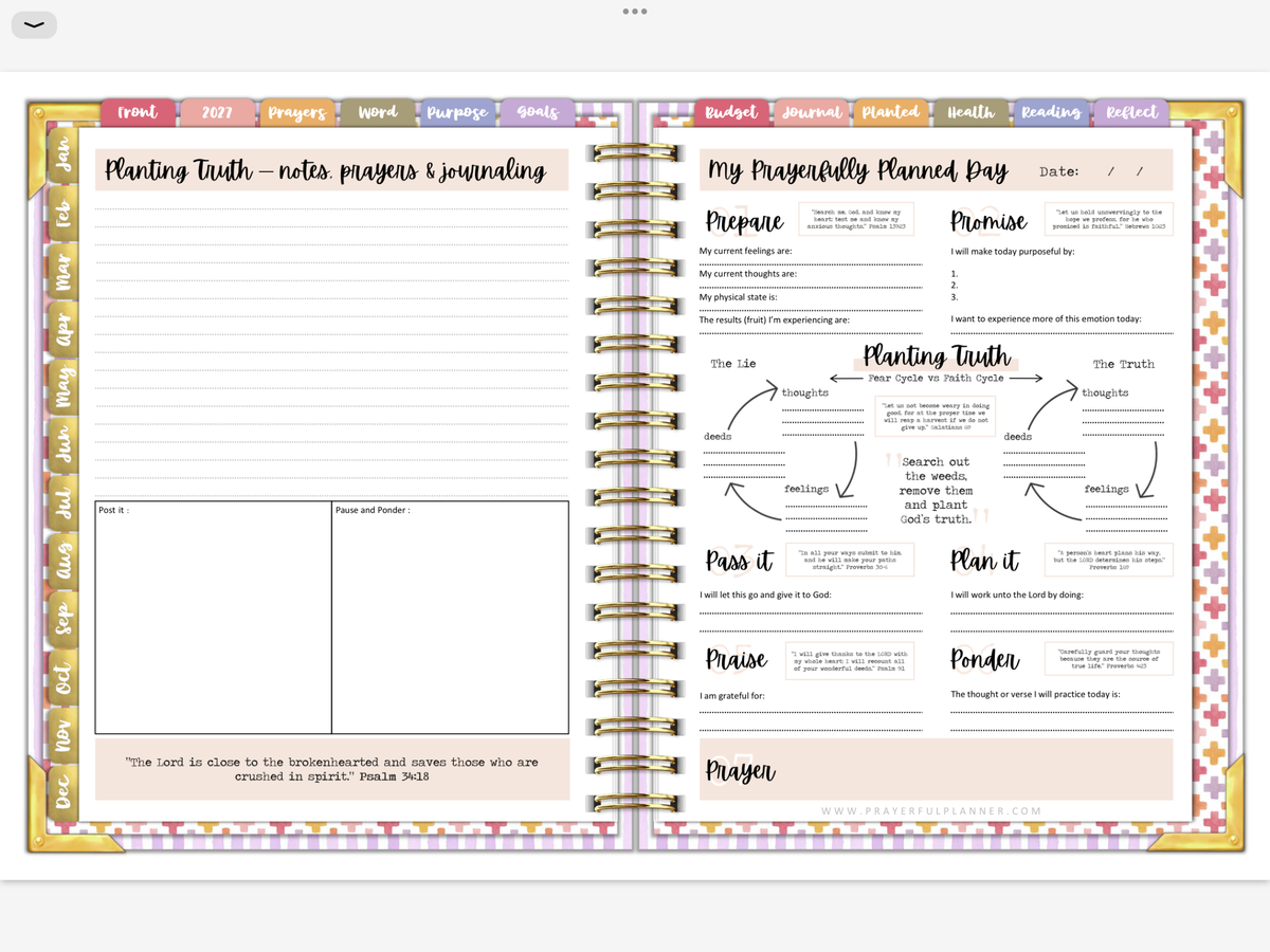 2027 Digital Planner All-In-One - Wildflowers