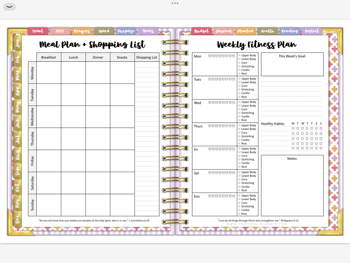 2027 Digital Planner All-In-One - Wildflowers