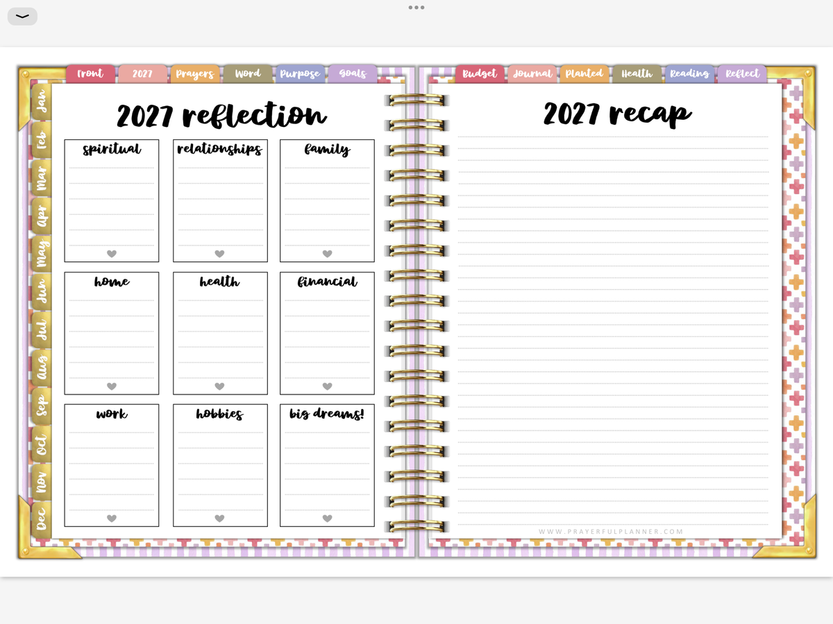 2027 Digital Planner All-In-One - Wildflowers
