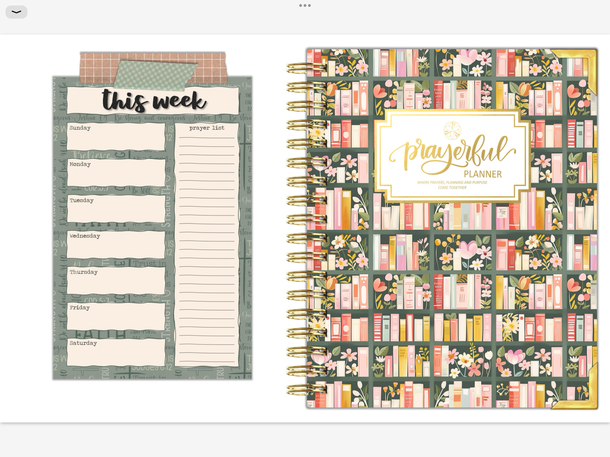 2027 Digital Planner All-In-One - Bible Bookcase