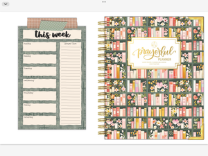 2027 Digital Planner All-In-One - Bible Bookcase