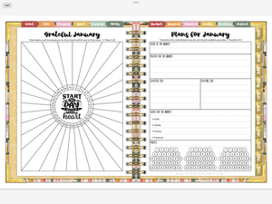 2027 Digital Planner All-In-One - Bible Bookcase