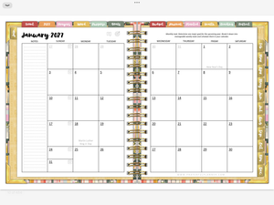 2027 Digital Planner All-In-One - Bible Bookcase