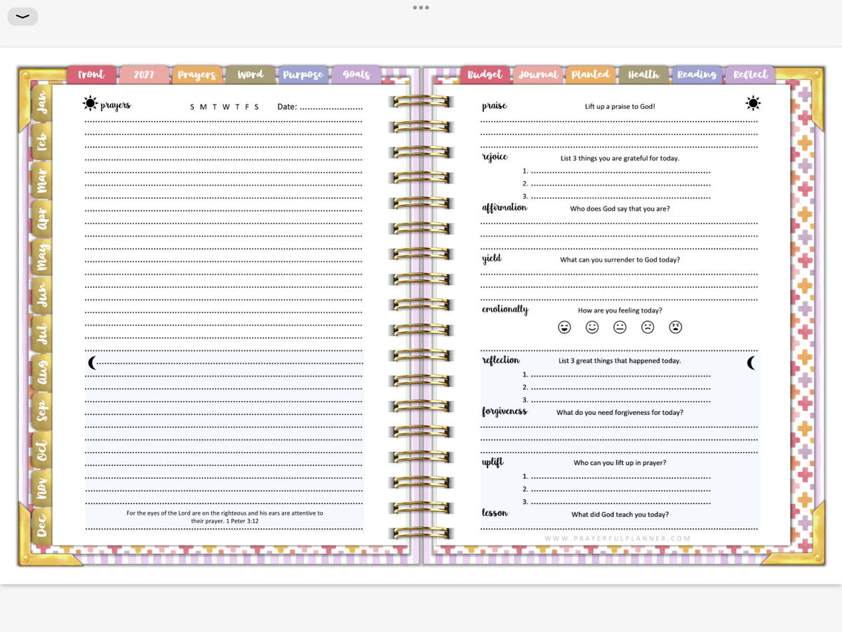 2027 Digital Planner All-In-One - Wildflowers
