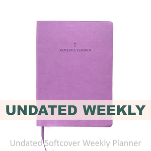 Weekly Planner - UNDATED Soft Cover Plum