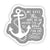 HOPE is an Anchor Sticker, 3x3 in.