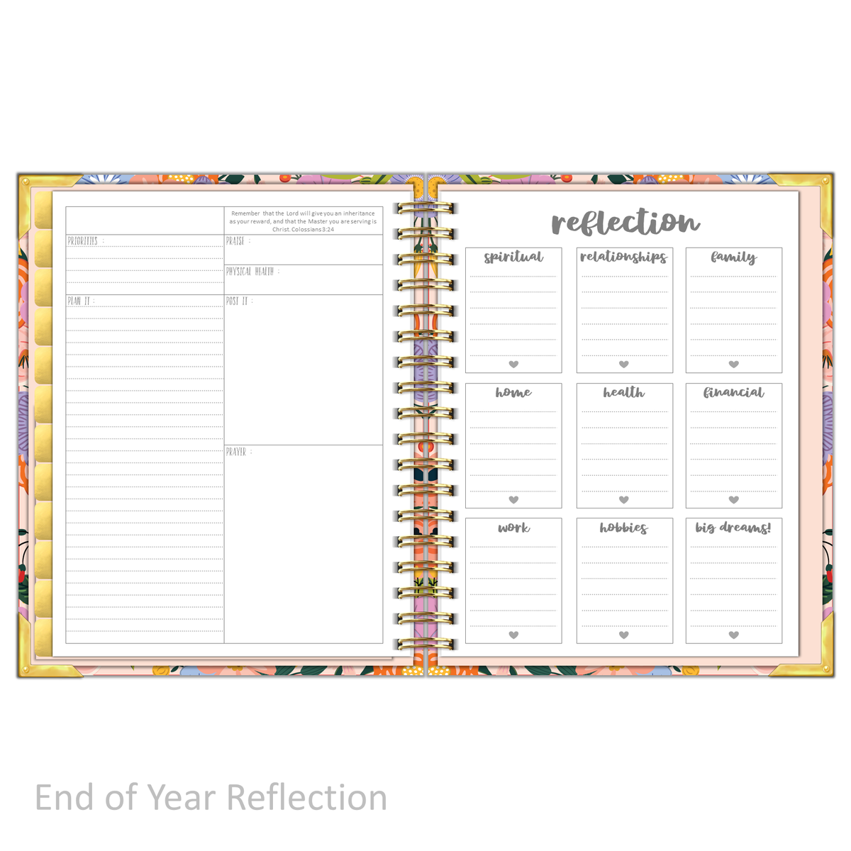 Daily Planner - &quot;UNDATED&quot; Radiant Rose