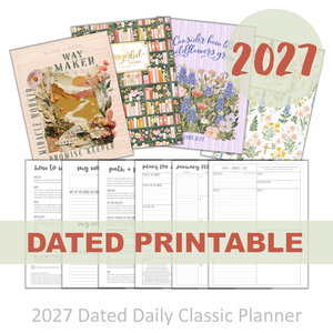 PRINTABLE 2027 Dated Planner - Classic Size