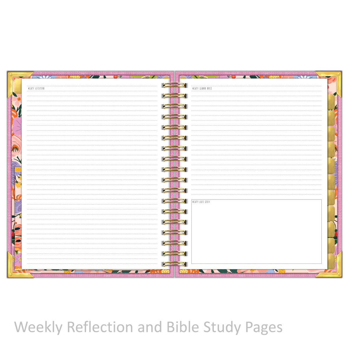 &quot;Weekly&quot; Planner - &quot;UNDATED&quot; Rose Linen