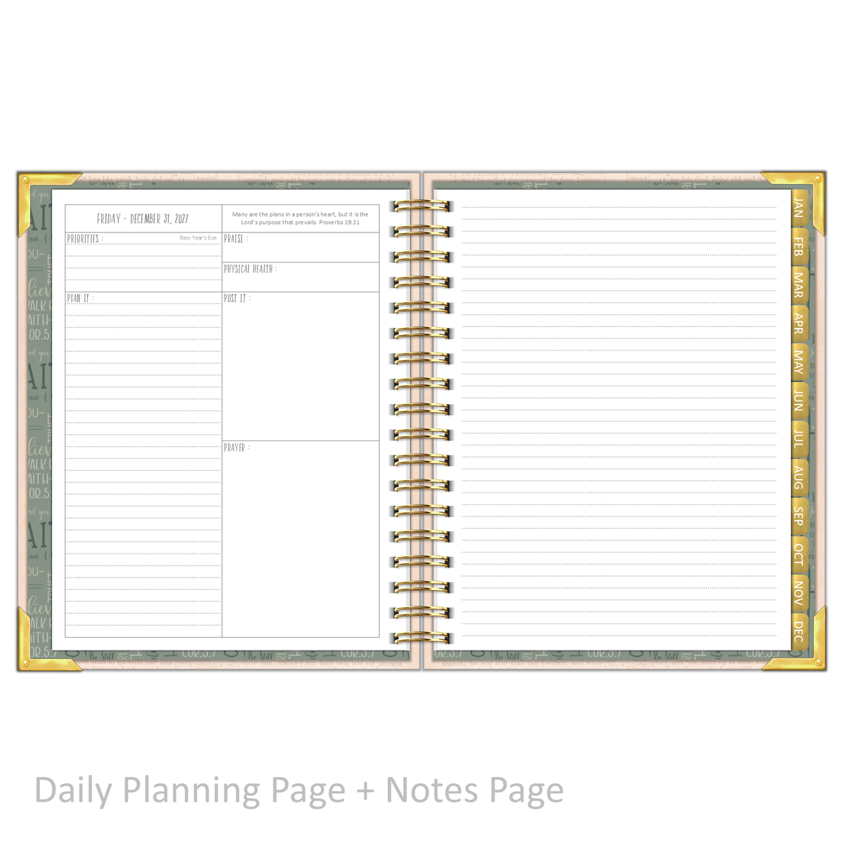 2027 "Classic" Daily Planner - "DATED" Way Maker
