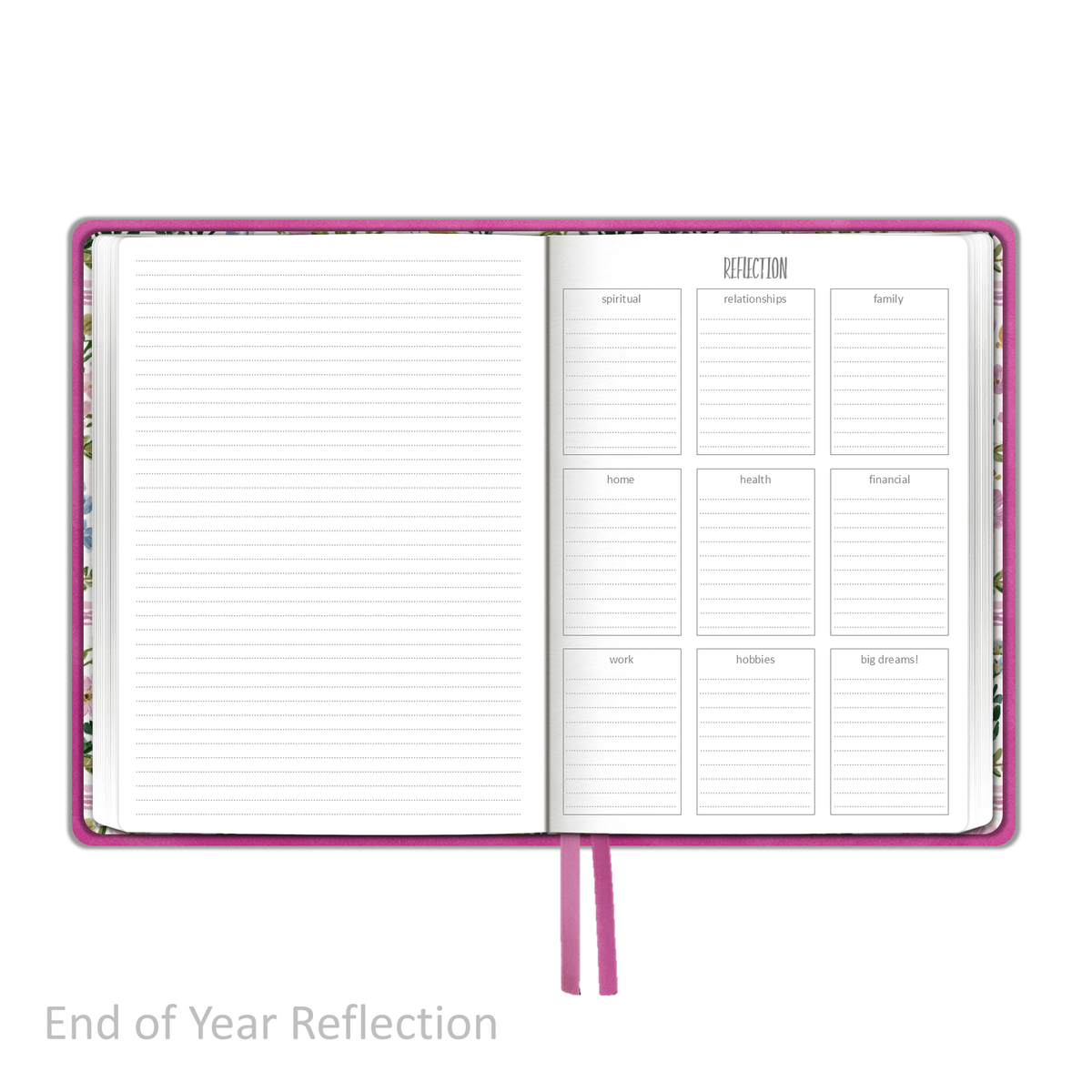 Weekly Planner - "UNDATED" Soft Cover FUCHSIA