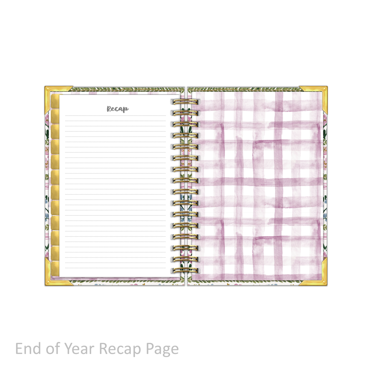 "Petite" Daily Planner - "UNDATED" Garden of Hope