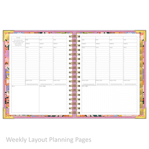 "Weekly" Planner - "UNDATED" Rose Linen