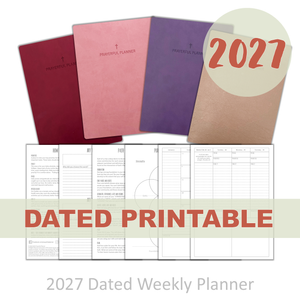 PRINTABLE 2027 Dated Planner - Soft Cover Weekly