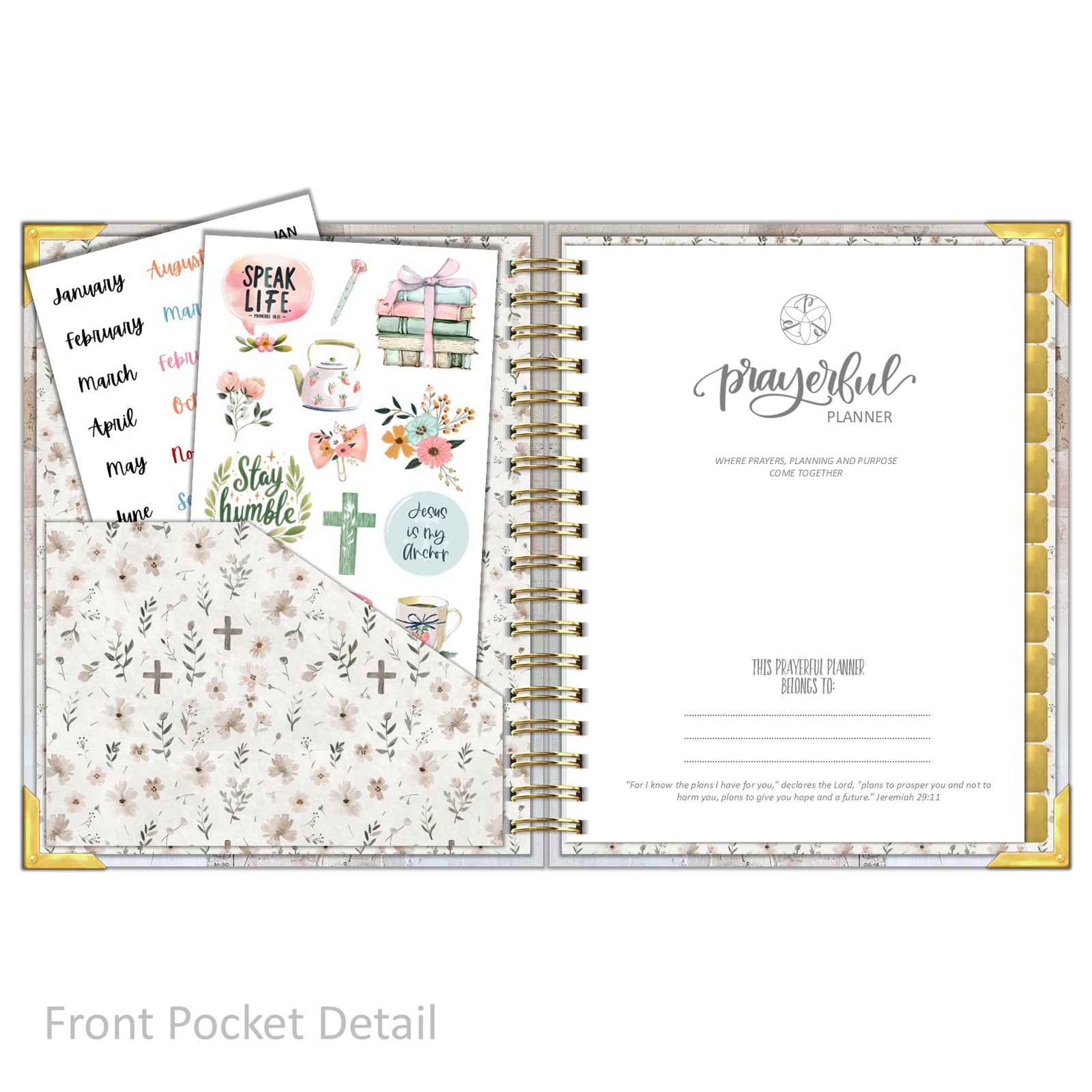 Daily Planner - "UNDATED" The Cross