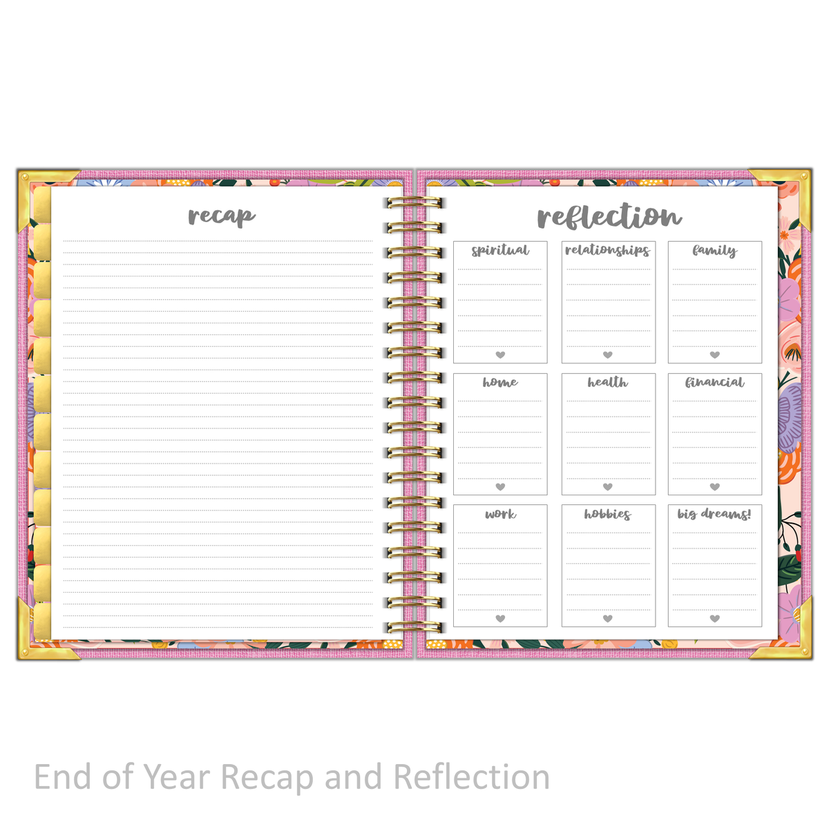 &quot;Weekly&quot; Planner - &quot;UNDATED&quot; Rose Linen