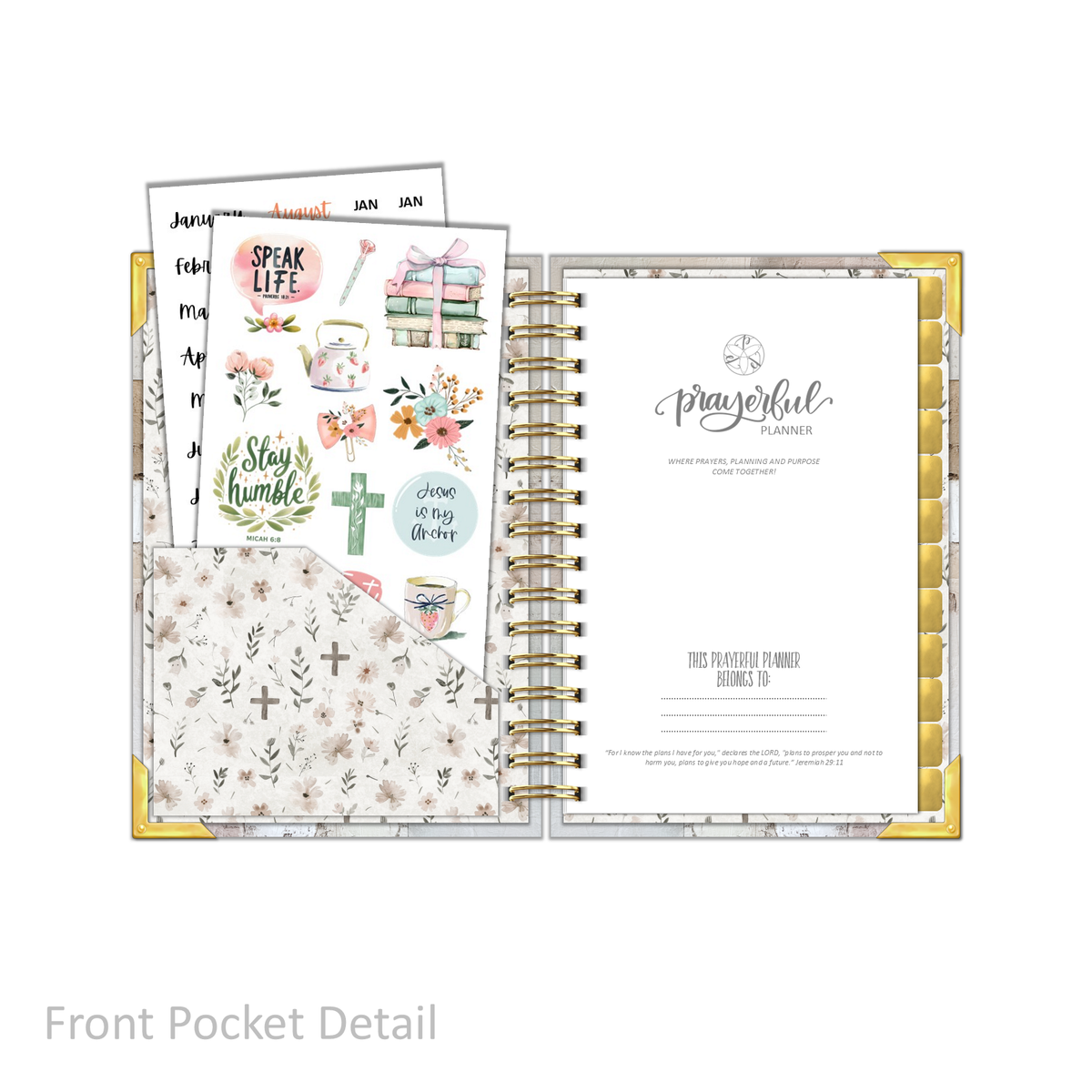 "Petite" Daily Planner - "UNDATED" The Cross