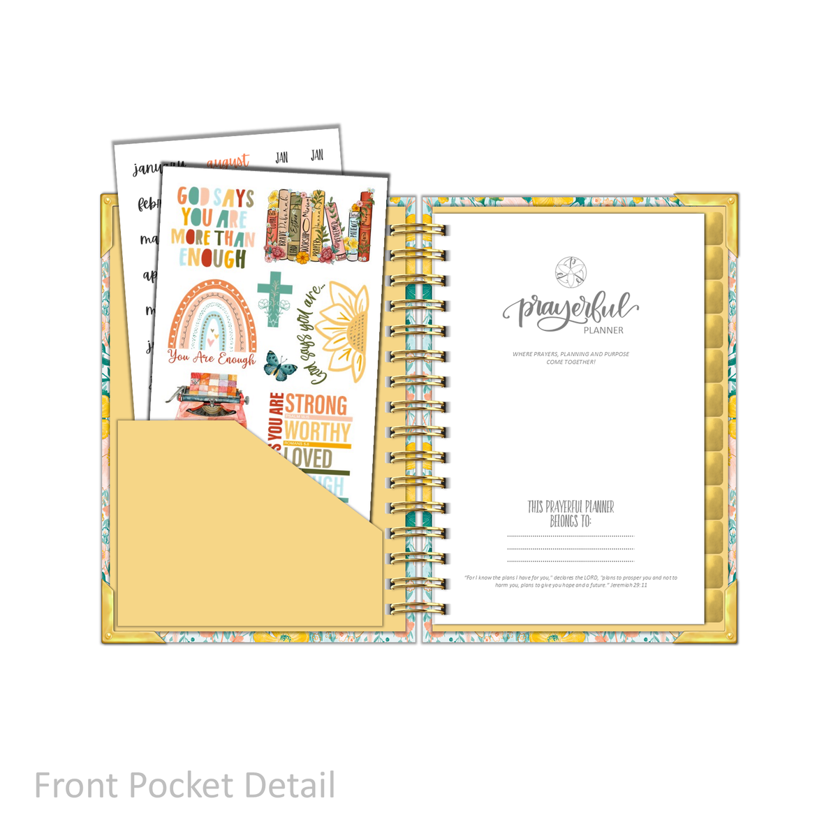 &quot;Petite&quot; Prayerful Planner - &quot;UNDATED&quot; Magnificent Mustard
