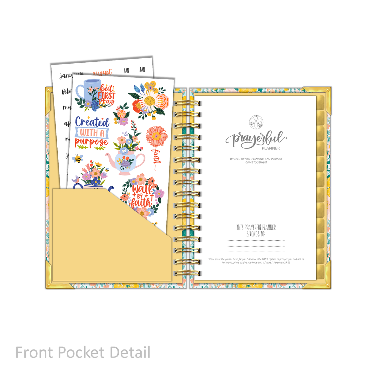 &quot;Petite&quot; Prayerful Planner - &quot;UNDATED&quot; Magnificent Mustard