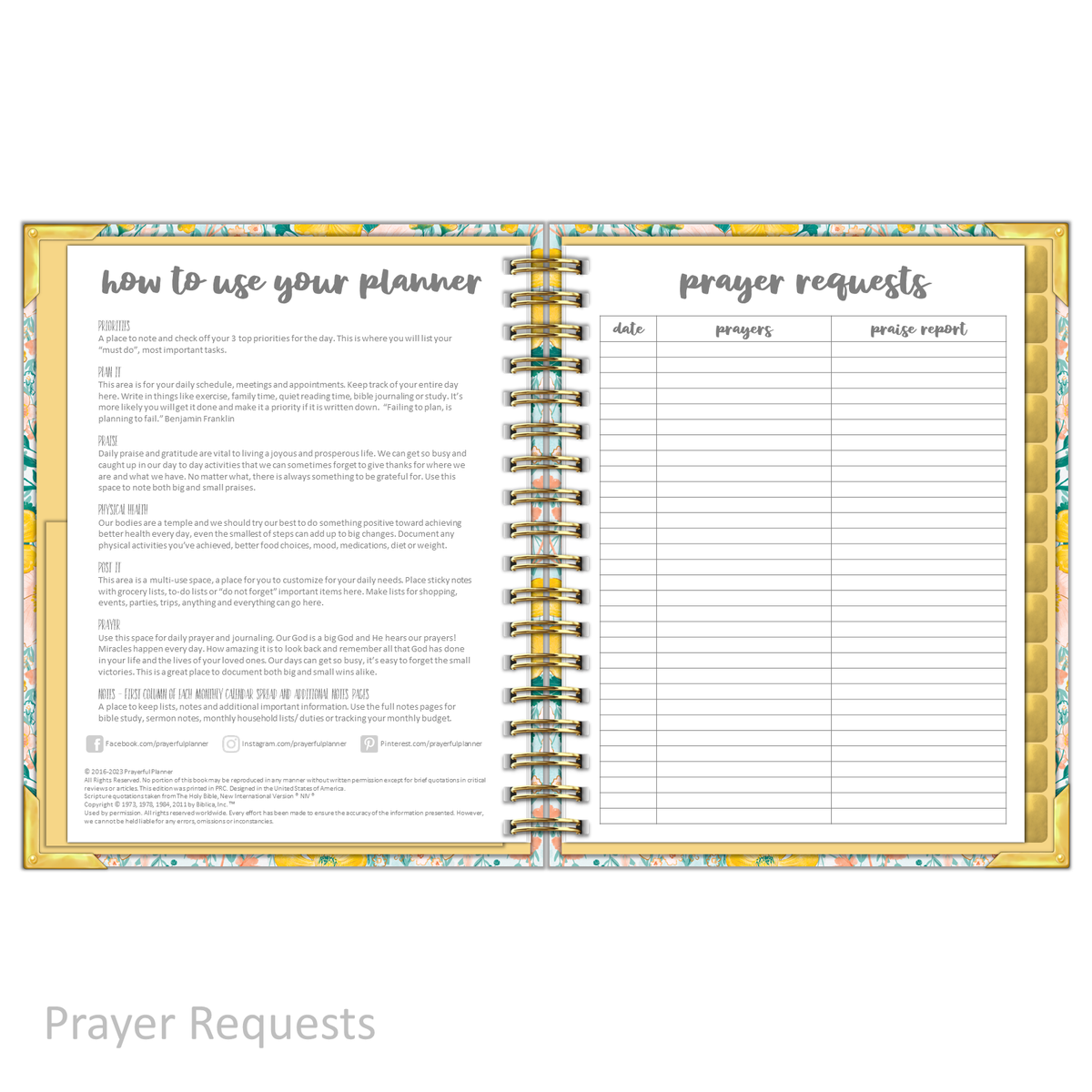 Daily Planner - &quot;UNDATED&quot; Magnificent Mustard