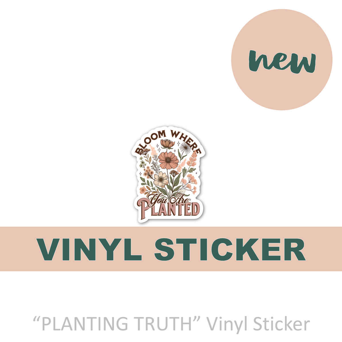 Planting Truth Sticker, 3x2 in.