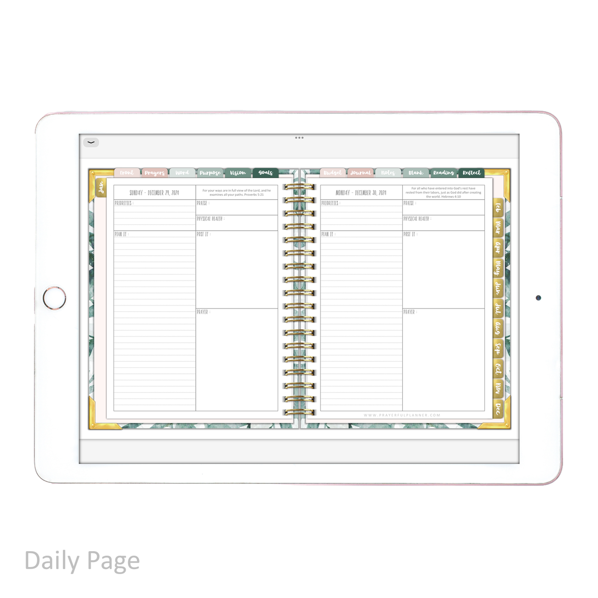 2025 Digital Planner All-In-One - PEACEFUL
