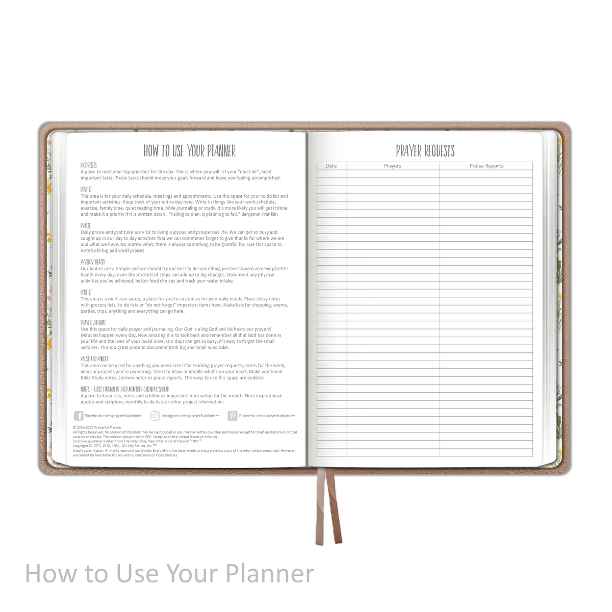 2027 "Weekly" Planner - "DATED" Soft Cover Metallic
