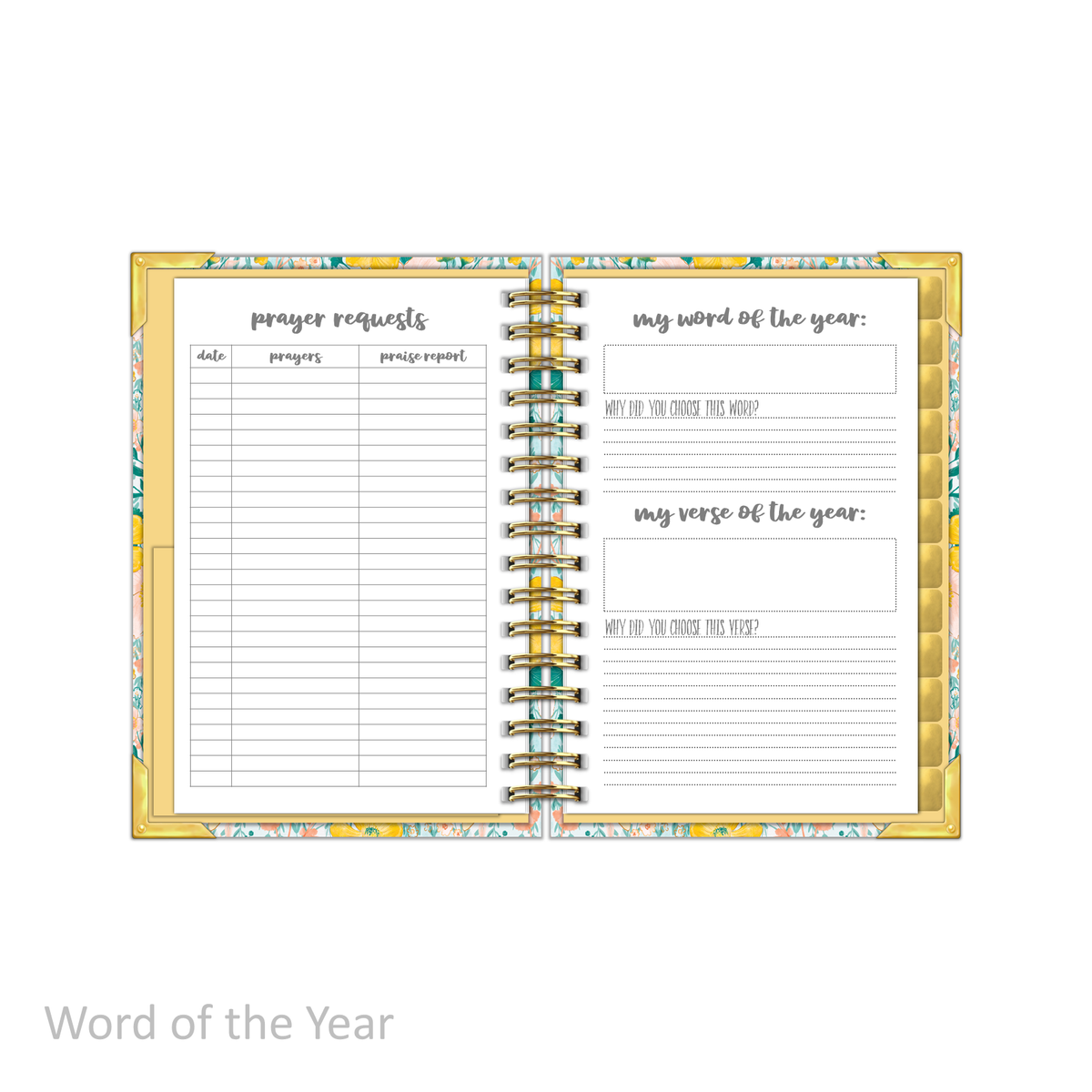 &quot;Petite&quot; Prayerful Planner - &quot;UNDATED&quot; Magnificent Mustard