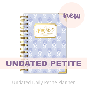 "Petite" Prayerful Planner - "UNDATED" Splendid Sky