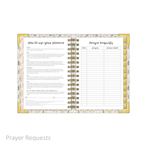 2027 "Petite" Daily Planner - "DATED" Prayer Garden