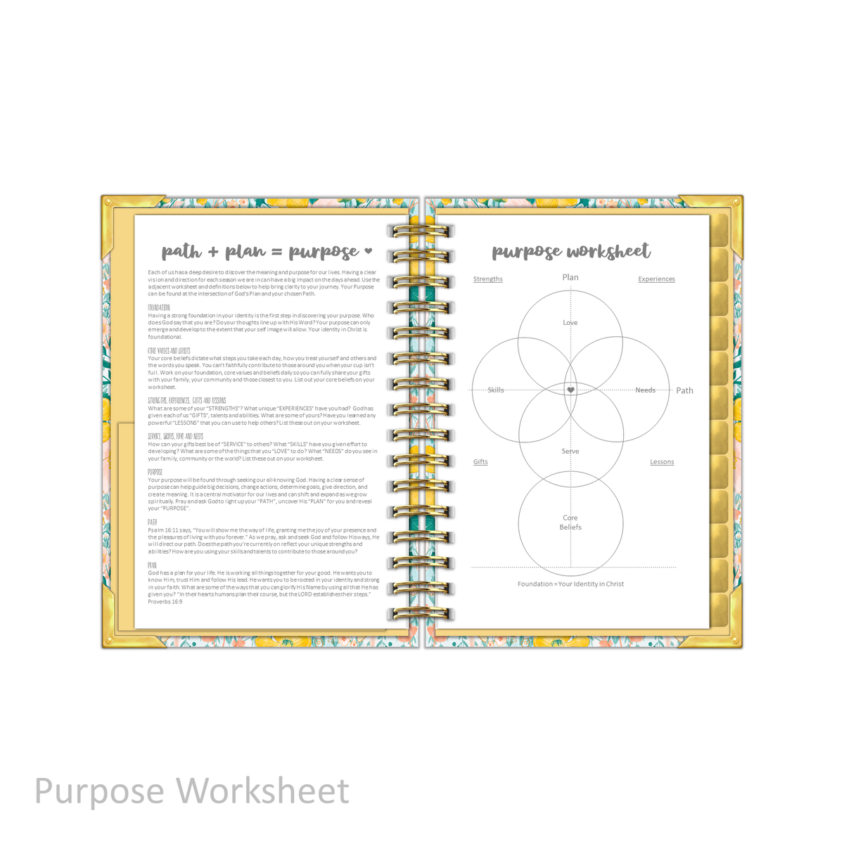 &quot;Petite&quot; Prayerful Planner - &quot;UNDATED&quot; Magnificent Mustard