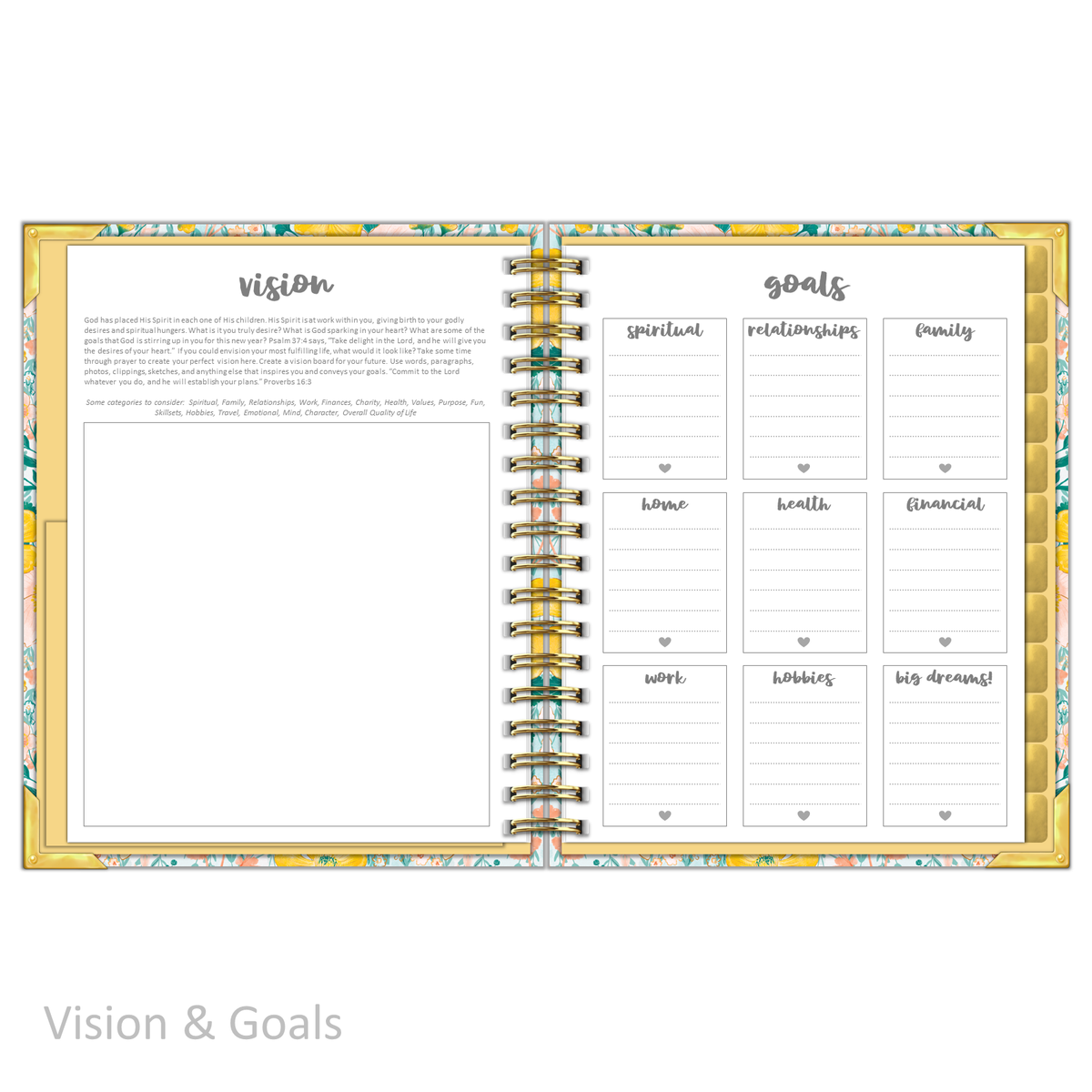 Daily Planner - &quot;UNDATED&quot; Magnificent Mustard