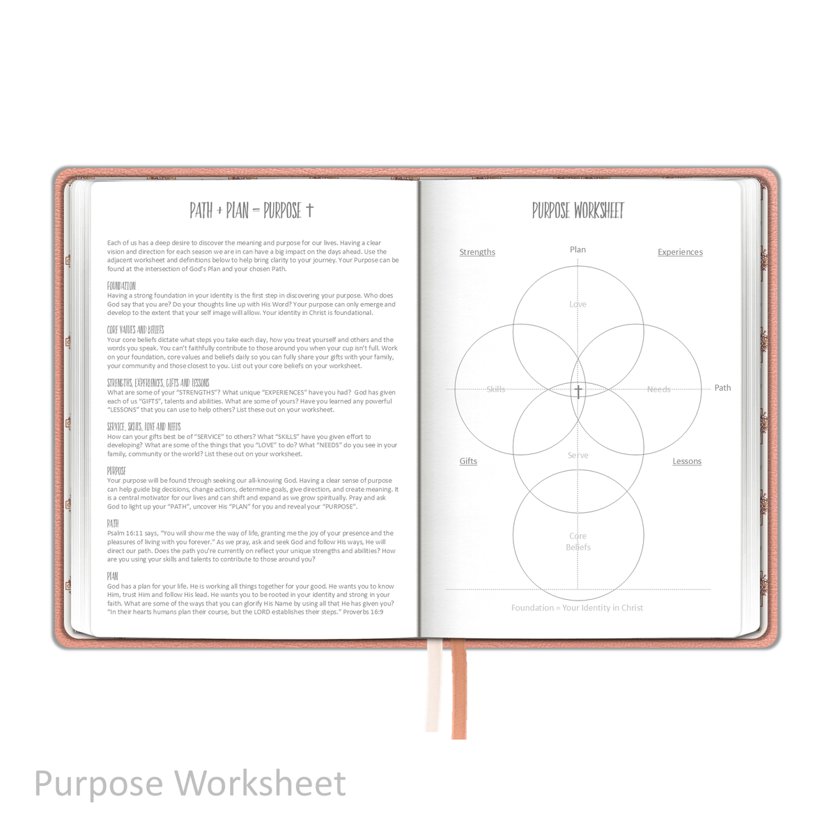 Weekly Planner - "UNDATED" Soft Cover PEACH BLOSSOM