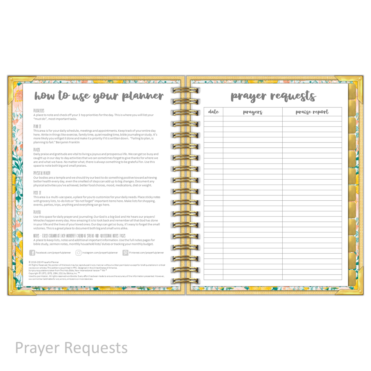 &quot;Weekly&quot; Planner - &quot;UNDATED&quot; Mustard Linen