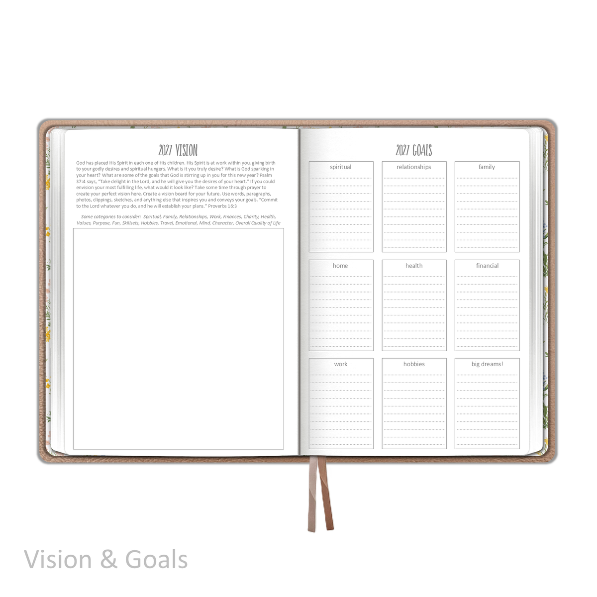 2027 "Weekly" Planner - "DATED" Soft Cover Metallic