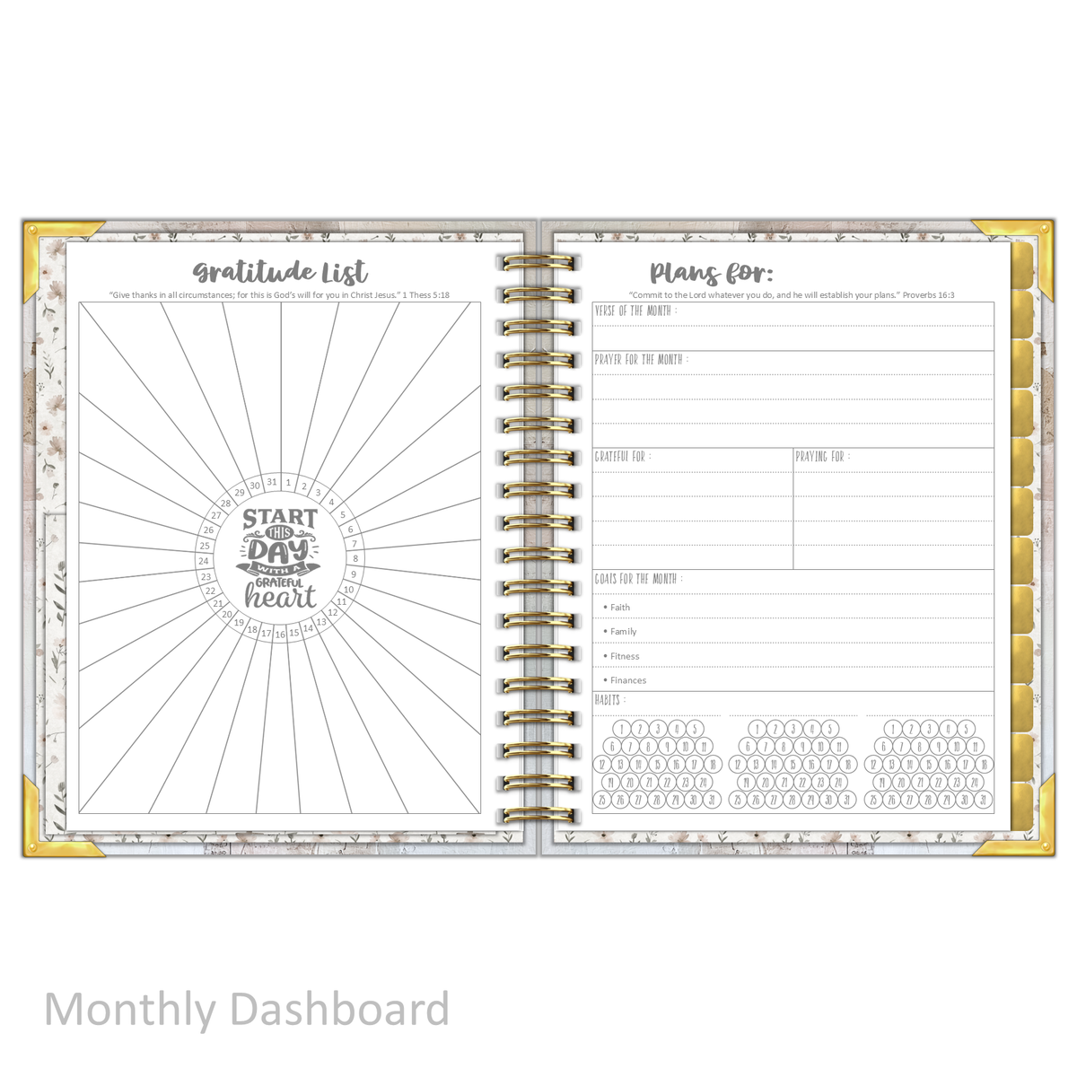 Daily Planner - "UNDATED" The Cross
