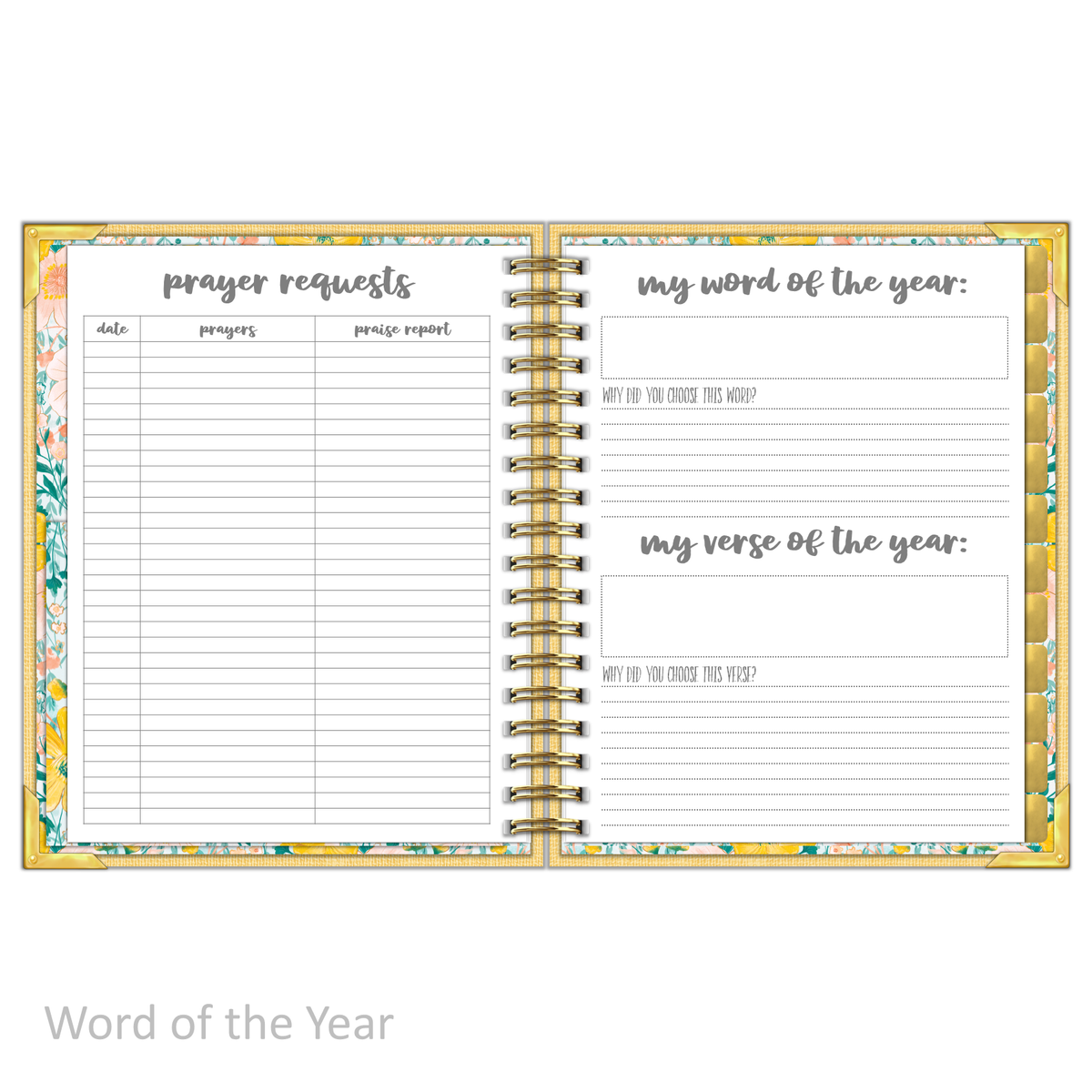 &quot;Weekly&quot; Planner - &quot;UNDATED&quot; Mustard Linen