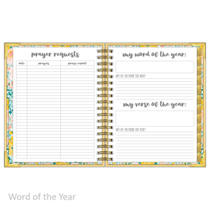 "Weekly" Planner - "UNDATED" Mustard Linen