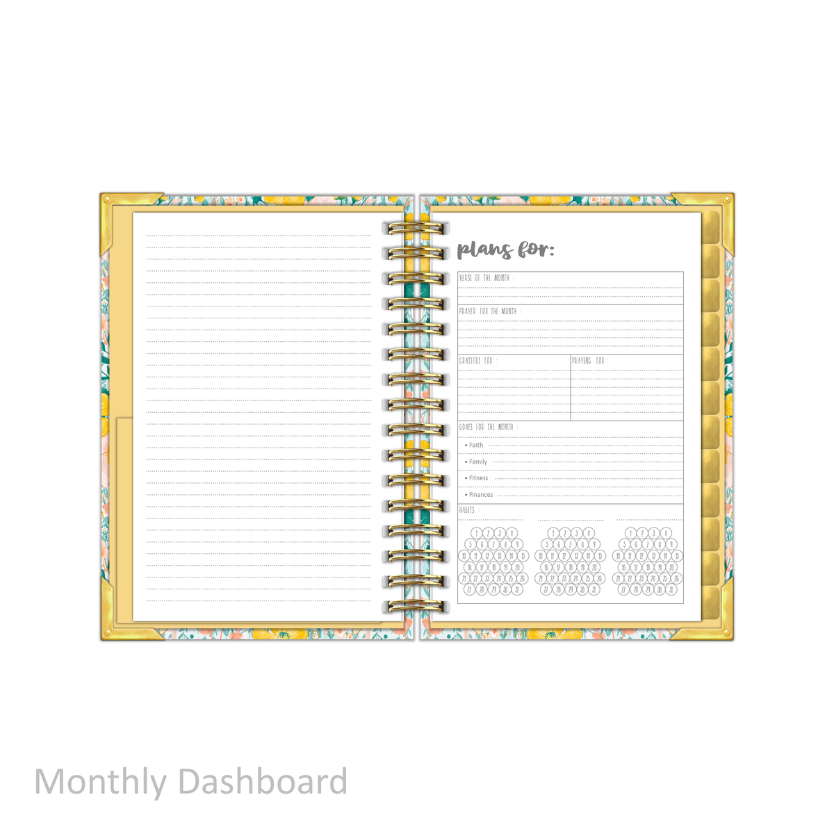 &quot;Petite&quot; Prayerful Planner - &quot;UNDATED&quot; Magnificent Mustard