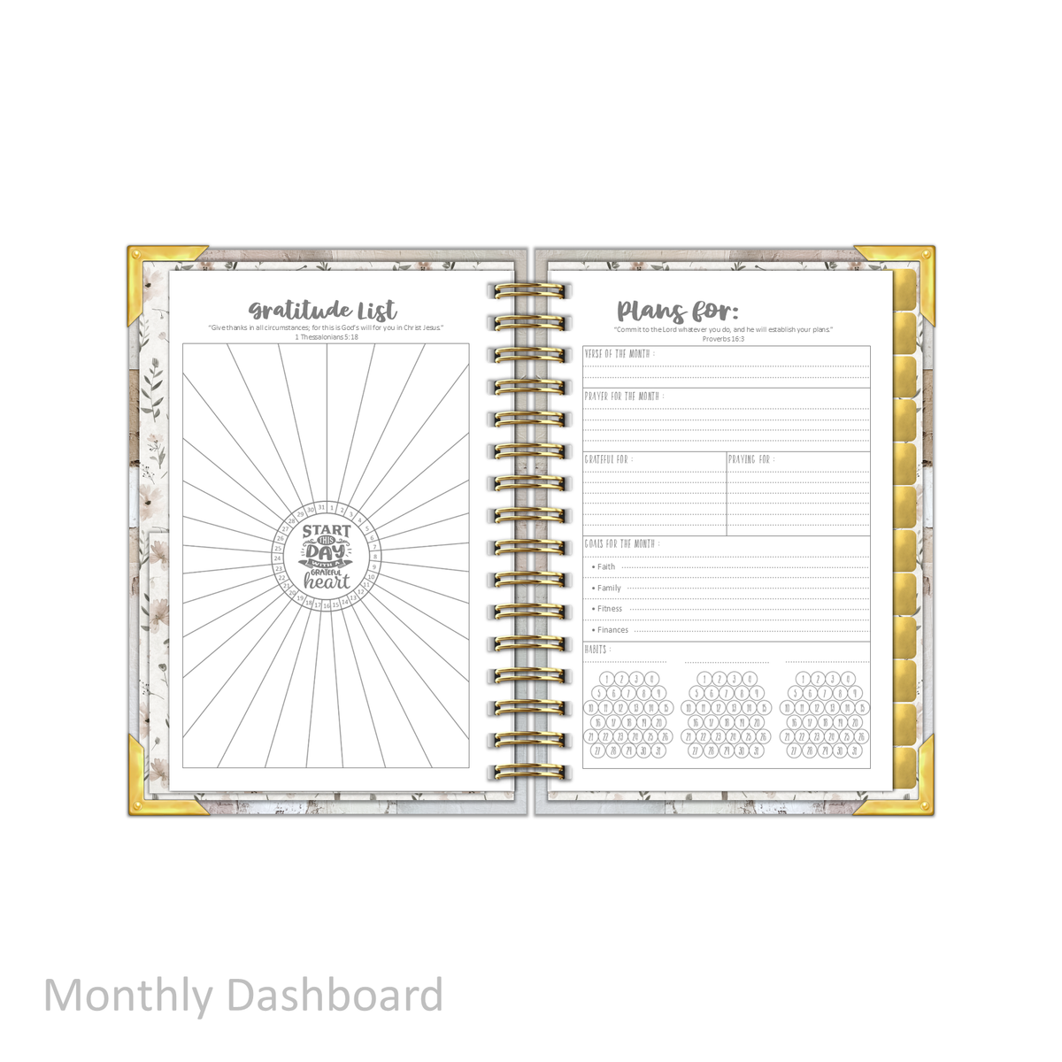 "Petite" Daily Planner - "UNDATED" The Cross
