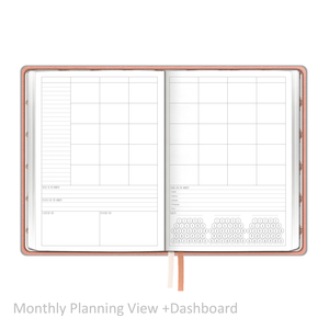 Weekly Planner - "UNDATED" Soft Cover PEACH BLOSSOM