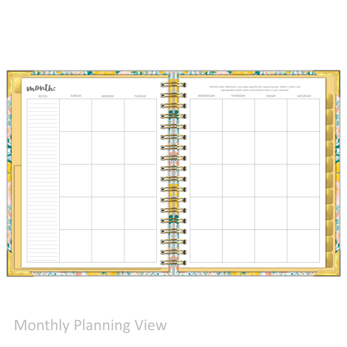 Daily Planner - &quot;UNDATED&quot; Magnificent Mustard