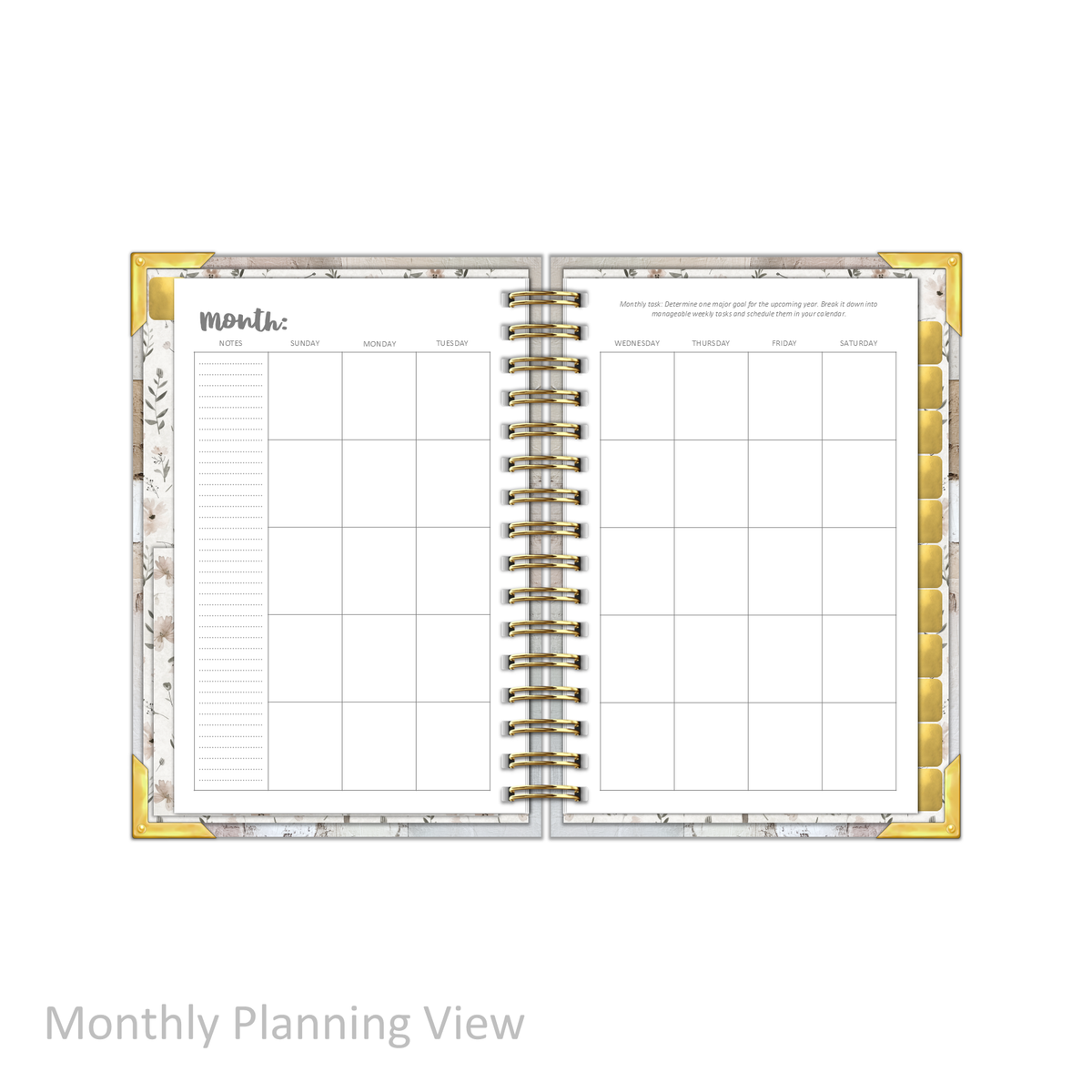 "Petite" Daily Planner - "UNDATED" The Cross