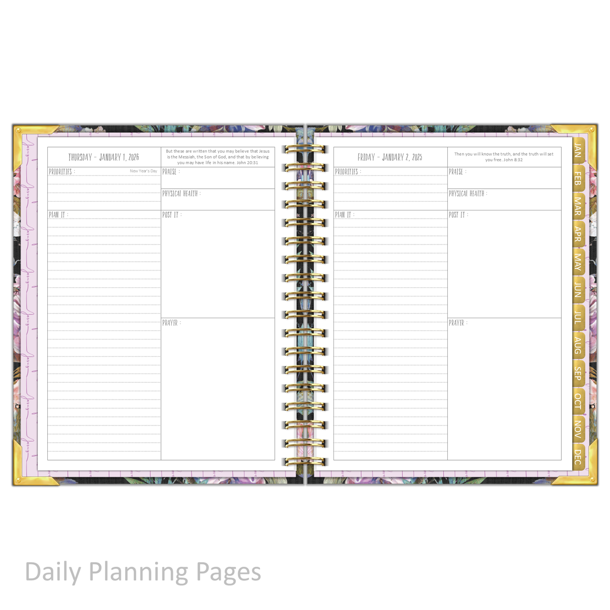 2026 &quot;Daily&quot; FAITH IN JESUS - Prayerful Planner Dated