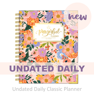 Daily Planner - "UNDATED" Radiant Rose